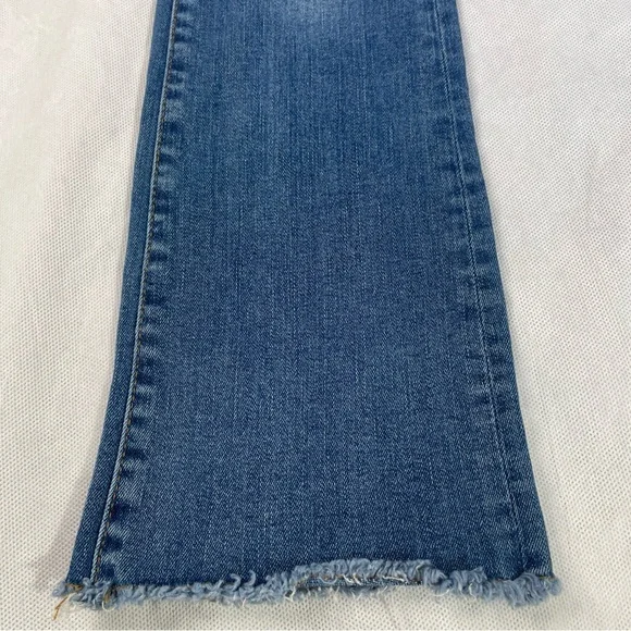 FP Free People Skinny Jeans Women's Size W24 Blue Mid Rise Medium Wash 5-Pocket - Picture 4 of 14